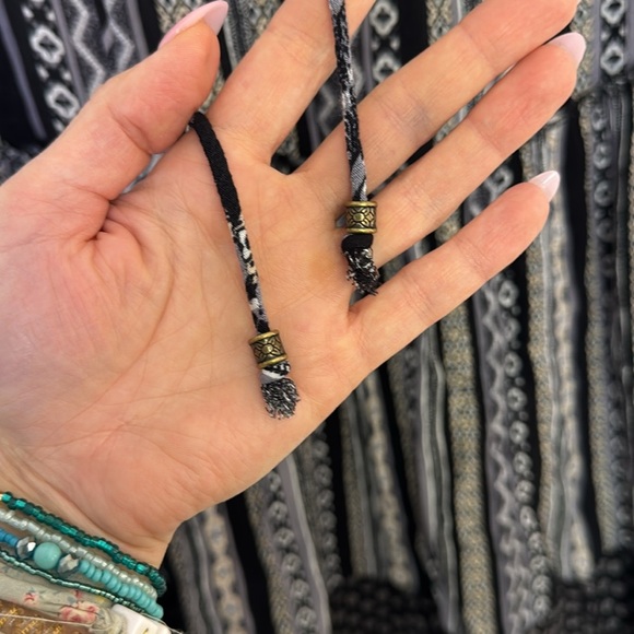 Millibon Boho Black and White Patterned Dress - Picture 3 of 7